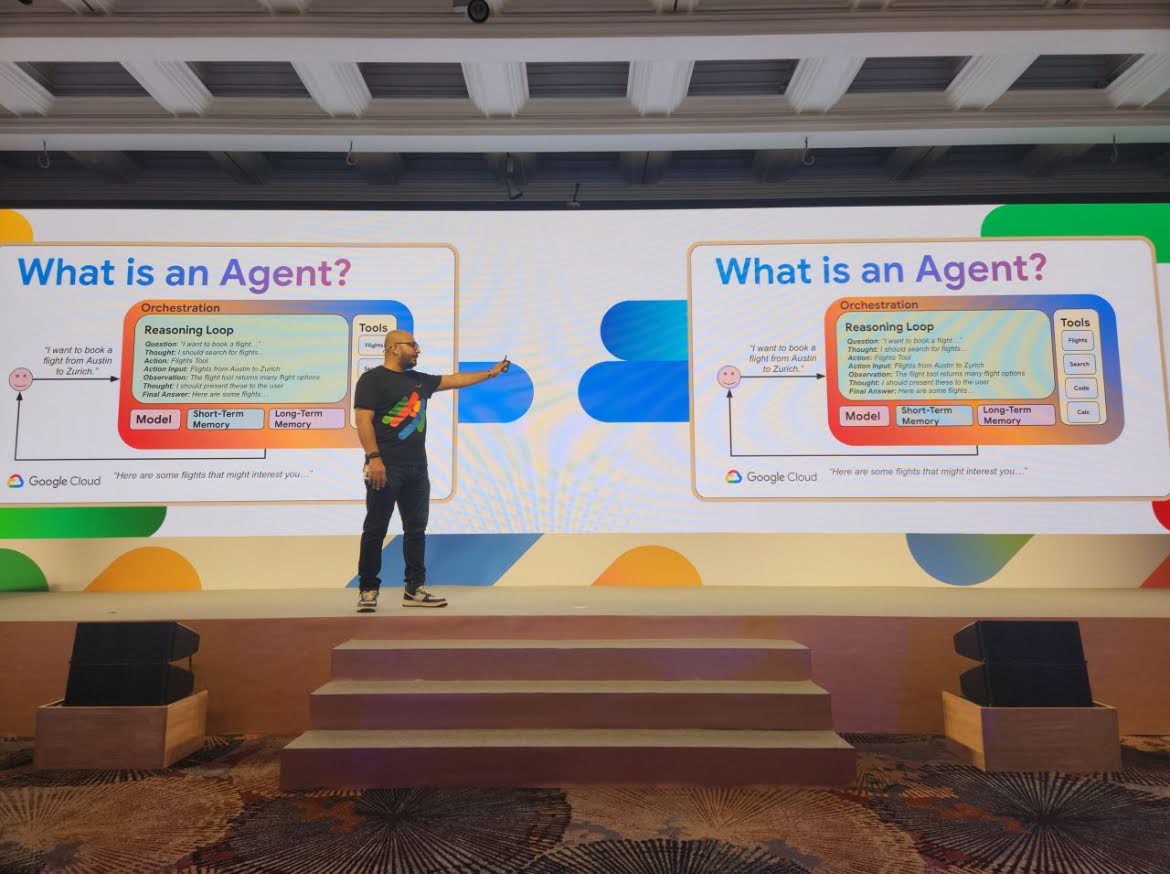 Vikas Mishra at tech conference