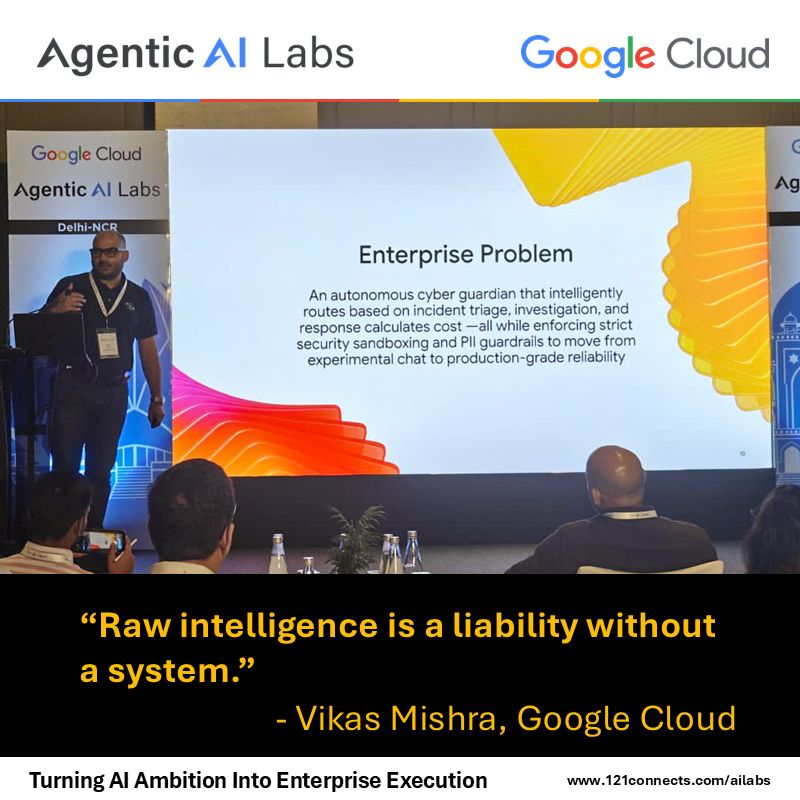 Vikas Mishra presenting at Agentic AI Labs, Delhi-NCR