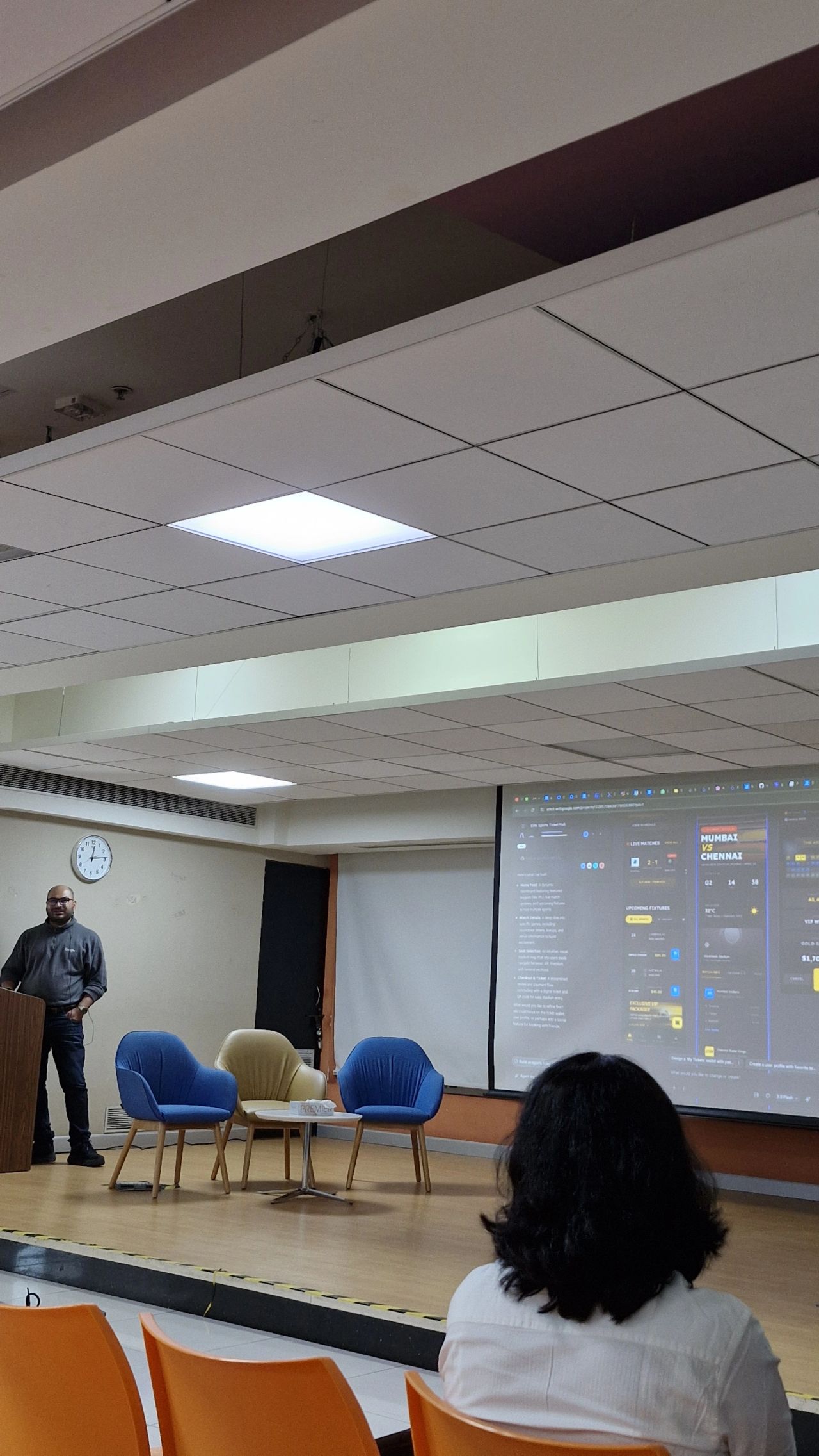 Vikas Mishra on stage at Agile Network India